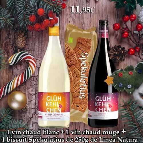 Lot de 2 Bt Vin chaud + 1 Spekulatius 250g 