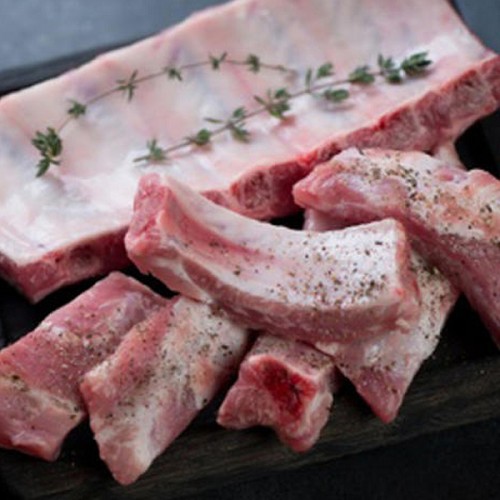 Toutes vos garnitures : Travers - Côtis de porc salé 500g 