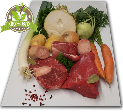 Pot-au-feu 1,5kg + légumes  clic pour voir le détail