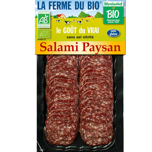 Viande et charcuterie pour les Professionnels : Salami Paysan 80g