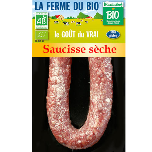 Viande et charcuterie pour les Professionnels : Saucisse sèche 200g 