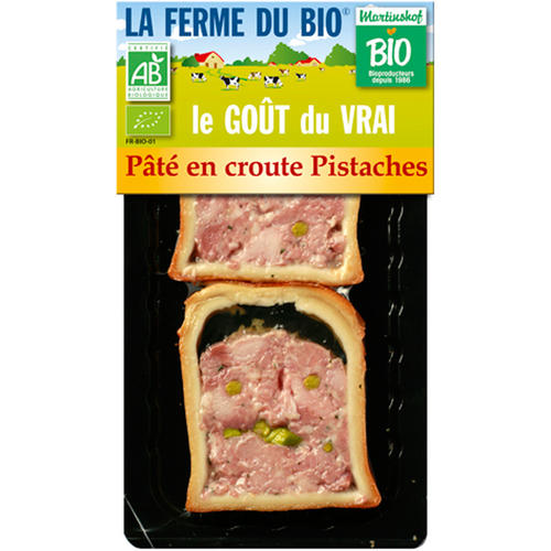 Viande et charcuterie pour les Professionnels : Pâté en croute pistaches 180g 