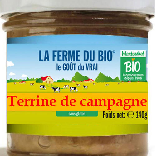 Viande et charcuterie pour les Professionnels : Terrine de campagne 140g 