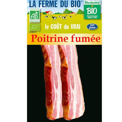 Viande et charcuterie pour les Professionnels : Poitrine fumée 2 x 100g